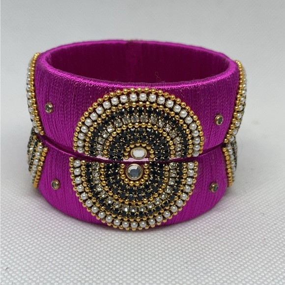 Handmade thread Bangles - Picture 1 of 5